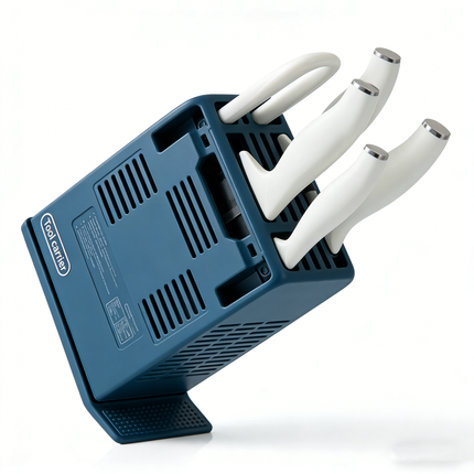 LionSteel Three Rapid Folder Knife 2.95" M390 Blade, Matte Titanium/Carbon Fiber Handles