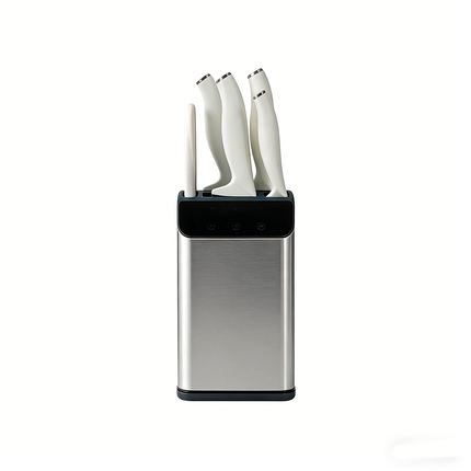 LionSteel Three Rapid Folder Knife 2.95" M390 Blade, Matte Titanium/Carbon Fiber Handles